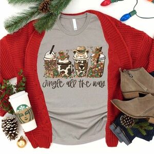 Love In Faith “Jingle all the Way” short sleeve shirt
